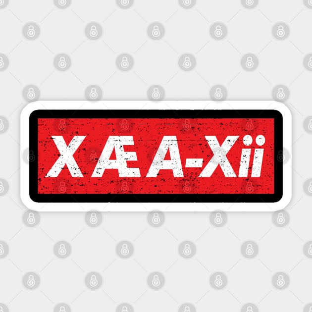 X Æ A-Xii (Worn) Sticker by Roufxis